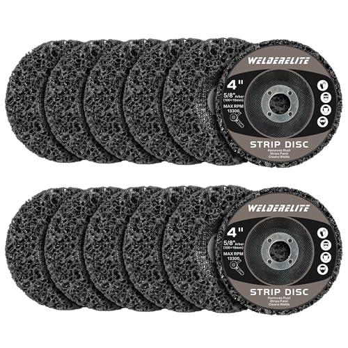 12 Pack 4" x 5/8" Grinding Discs for Angle Grinder Rust Paint Stripping Wheels, Metal & Wood Surface Cleaner-Black - style: 4 in - 12 pk