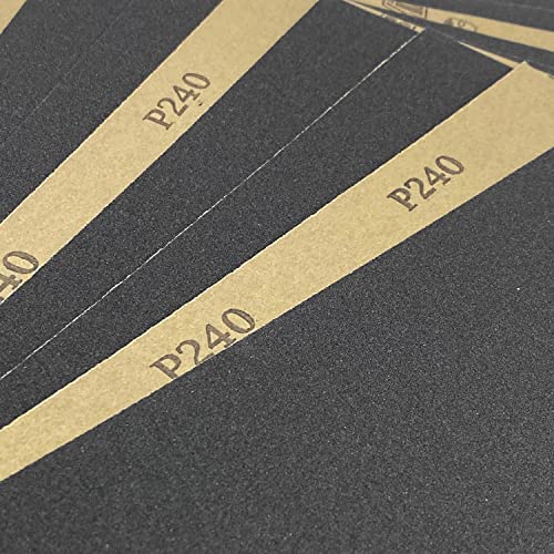 240 Grit Wet Dry Sandpaper, 10PCS 9x11 Inch Silicon Carbide Sanding Sheets - style: Grit 240