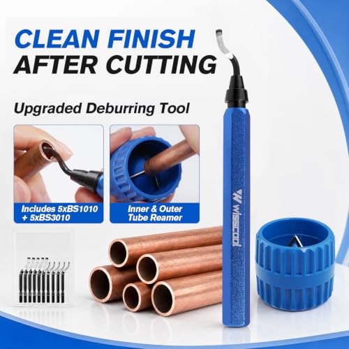 WISSCOOL Tube Cutter Set, 1/8"-2" OD Pipe Cutter Kit 6 in 1 - color: Blue, size: 6 in 1 Set