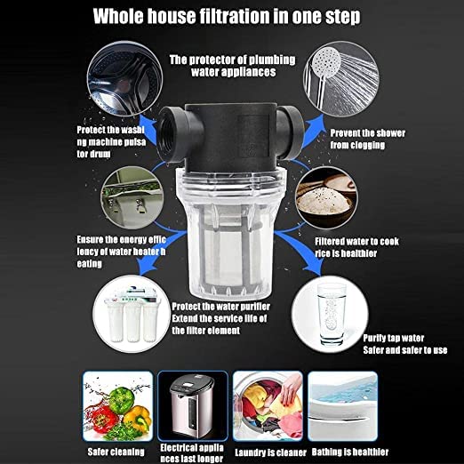 WINMAX 1" Female in-Line Strainer with 80 mesh Stainless Steel Filter Screen SRP-F06 - size: 1 INCH
