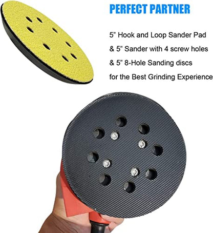 2 Pack 5" Universal Hook and Loop Orbital Sander Pad for Ryobi RS290, RS240, RS280, Ridgid R2600, R2601, Craftsman 315112170, 315116940 ROS Orbital Sander