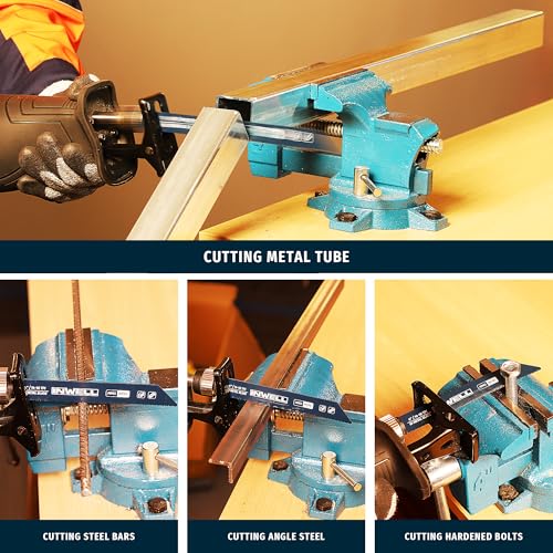 6 Inch Reciprocating Saw Blades, 14/18 TPI Bi-Metal for Metal Cutting, 25-Pack Durable Reciprocating Blades - color: 6inch 25pcs