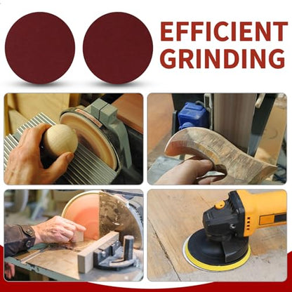 Uenhoy 100 Pcs 3" Sanding Discs 400 Grit Hook Loop for Woodworking - style: 400 Grit