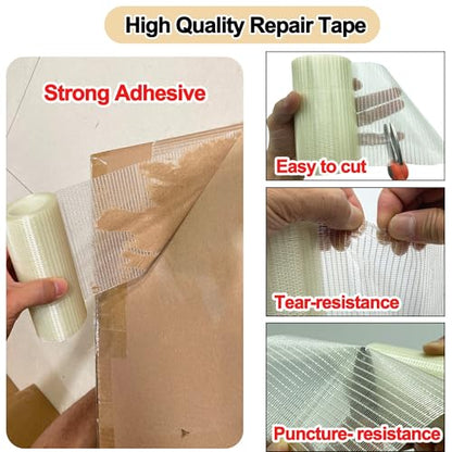 39FT RV Awning Repair Tape,Waterproof Canvas Repair Patch Kit, Tent Repair Tape for Tarp,Outdoor Repai Sail Tape, for Boat Covers, Canopy, Tears - size: 5IN x 39FT