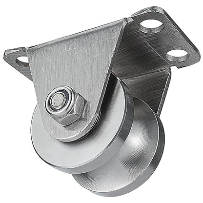 Cable Pulley Wheel Wall Mount, Duplex Bearings, Stainless Steel Rope Pulley for Pulley System, Sliding Gate, 2 Pack - size: 32mm_2 PCS