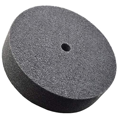 8 Inch Dia.Nylon Fiber Abrasive Polishing Buffing Disc,1 Inch Thick,600Grit,5P,Heavy Duty Grinding Removal Brushed Wheels for Metals Iron Copper Hardware Bench Grinder Polishing Deburring - size: 8Dx1W