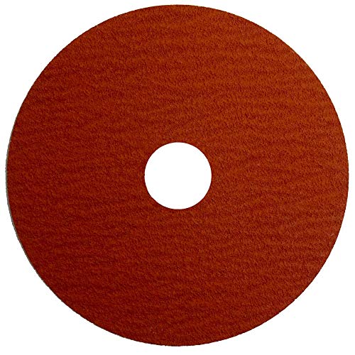 Weiler 69854 Tiger Ceramic Alumina Resin Fiber Sanding & Grinding Disc, 4-1/2" Diameter, 80 Grit, 7/8" Arbor Hole (Pack of 25) - size: 7/8" Arbor, style: 80 Grit