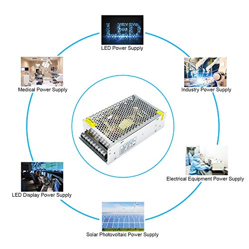 inShareplus 12V 20A 240W, DC Universal Regulated Switching Power Supply, Converter AC 100-240V to DC 12 Volt LED Driver, Transformer, Adapter for LED Strip Light - style: 12V 240W