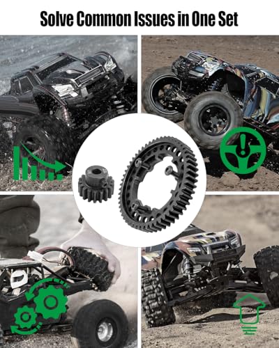 54T Spur Gear and 18T Pinion Gear Fit for Traxxas X Maxx