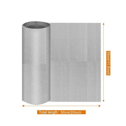 Exhaust Heat Shield Automotive, Muffler wrap，Embossed Aluminum Heat Shield Kit for Muffler Exhaust Wrap, Heat Barrier,Car Exhaust Sheet（20.0''x11.8''） - size: 20'' x 11.8''