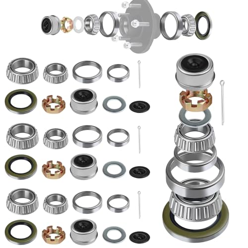 HITCHVOGER 4Set 3500LB L68149 L44649 Trailer Hub Bearings Kits. - size: 4 Sets L68149 L44649 Trailer Bearings