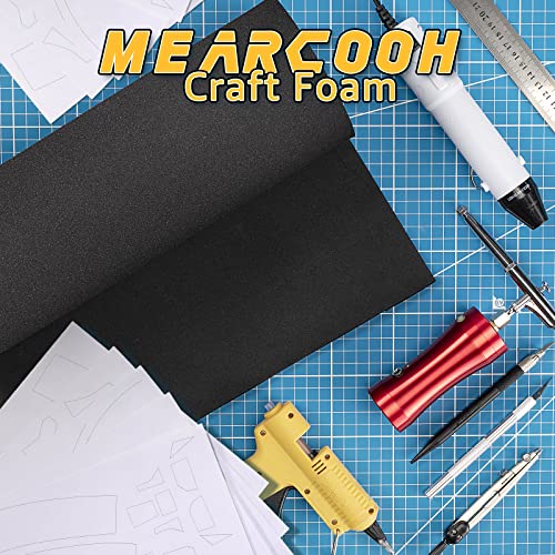 Black eva Foam roll, (1mm to 20mm) Premium Cosplay EVA Foam Sheet,2mm Thick,49"x13.5",High Density 86kg/m3 for Cosplay Costume, Crafts, DIY Projects by MEARCOOH - color: Black, size: Thickness-2mm