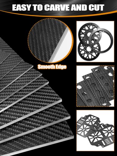 Kalolary Carbon Fiber Sheet 240X240X2.5MM, 3K Real Carbon Fiber Board Plate - size: 240 X 240 X 2.5 mm, style: Twill Weave