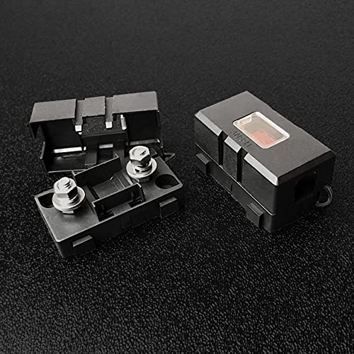 MGI SpeedWare Mini-ANL/MIDI Inline Fuse Holder with Cover and Bolt-Down Studs (70A Fuse) - size: 70A Fuse