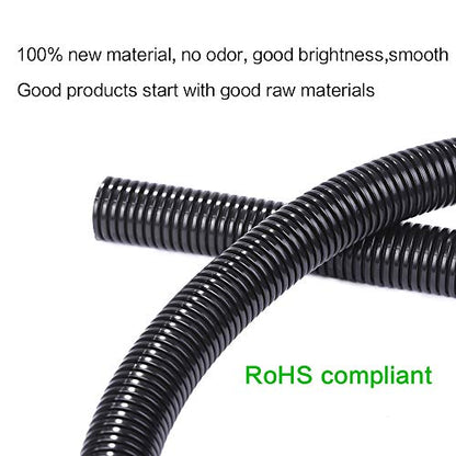 Alex Tech 25ft - 1 inch Split Wire Loom Tubing - Black - color: Black, size: 1"-25ft