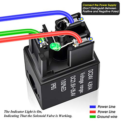 TAILONZ 1/8"NPT 24V 2V025-08 Solenoid Valve Junction Box - size: 1/8" NPT