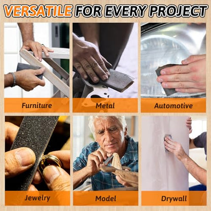 15 PCS Wet Dry Sandpaper 1000 Grit Sheets for Polishing & Finishing - color: 1000G, size: 9x11 Inch