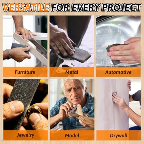 30 PCS Wet Dry Sandpaper 1200 Grit Sheets for Polishing & Finishing - color: 1200G, size: 9x3.6 Inch