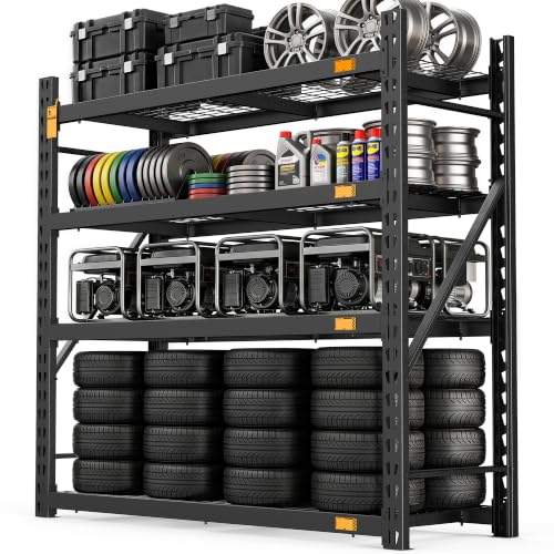CAMMOO 6000LBS Heavy Duty Storage Shelves, 61''W x 24''D x 72''H - size: 61''W x 24''D x 72''H