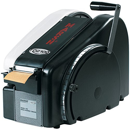 Box USA Marsh TD2100 Portable Manual Tape Dispenser with US Inch Increments and 110V Heater, 18.9" Length x 10-1/2" Width x 13.7" Height