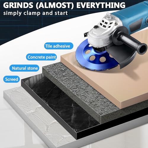 4 Inch Diamond Concrete Grinding Wheels, Double Rows 16 Turbo Segments for Polishing and Grinding Concrete, Stone, and Masonry, Fits 3/4'' Arbor Diamond Cup Wheel Angle Grinder Wheels (2 Pack) - size: 2 Pack