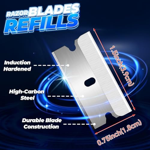 DIYSELF 600-Pack Single Edge Razor Blades, Industrial Scraper Razor Blades - size: 600 Pcs