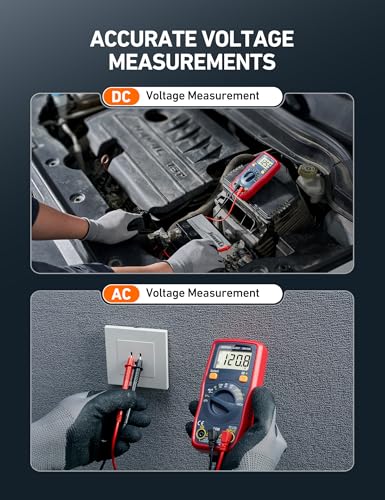 AstroAI DM130B Multimeter, 4000 Counts, Auto-Ranging, Capacitance Testing - size: 47.17 cubic inches