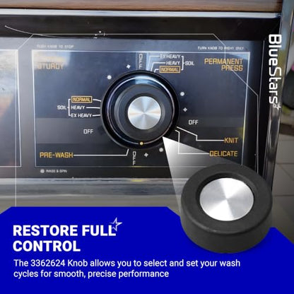 BlueStars 2-Pack 3362624 Washer Timer Knobs