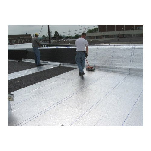 MFM Peel & Seal Self Stick Roll Roofing (4, 9in. Aluminum) - size: 9 Inch Aluminum