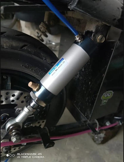 Othmro 1Pcs Air Cylinder MAL16 x 200 (16mm/0.63" Bore 200mm/7.87" Stroke Double Action Air Cylinder, M5 Single Rod Double Acting Aluminium Alloy Penumatic Quick Fitting Mini Air Cylinder - color: MAL16x200