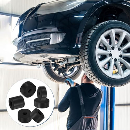 M METERXITY 20-Pack Rubber Spacer 0.31" ID 0.79" OD 0.79" Thick Neoprene Anti Vibration Pads Round Isolation Washers Bushings for Cars/Boats/Home/Machinery, Shock Noise Reduction Pads [Black] - size: 0.31" x 0.79" x 0.79"