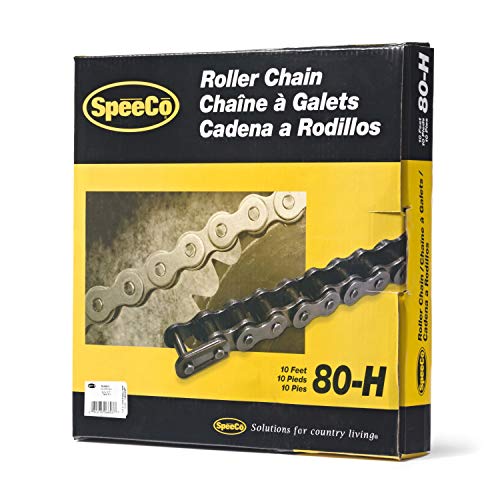 SpeeCo #80-H Roller Chain x 10 Feet with Connecting Link, S06803 - size: #80-H