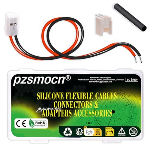 20Sets/80Pcs JST HY SMD 2.0mm 2Pin 22AWG Silicone Connector Kit - size: 2-Pin, style: JST-HY-SMT