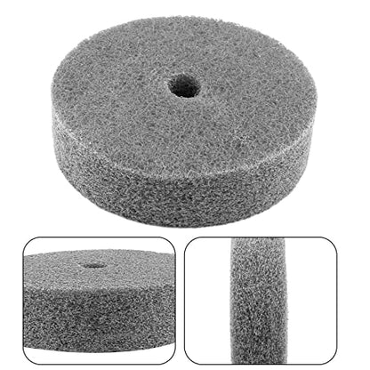 5Pcs Nylon Fiber Polishing Buffing Wheels 75mm/3" Deburring Wheel for Grinder Buffing Machine, Polishing Disc Wheel, Grey - style: 3", 5Pcs, Grey