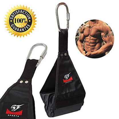Premium Ab Slings Straps - Rip-Resistant Heavy Duty Pair for Pull Up Bar Hanging Leg Raiser Fitness - Ab Exercise Equipment, Superb Arm Padding for Abdominal Training Workout Equipment