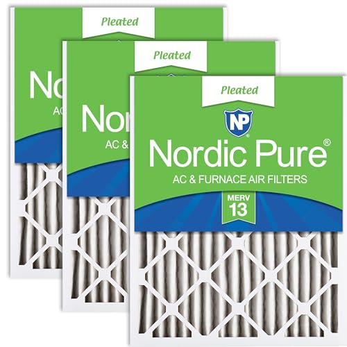 Nordic Pure 16x24x2 Pleated MERV 13 Air Filters 3 Pack - style: MERV 13