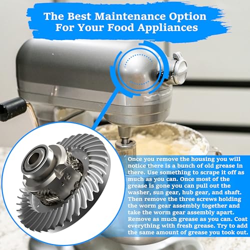 Food Grade Grease 1.76oz Kitchen Stand Mixer Machines Lubricant Anti-Seize Slicers Gear Bearing Attachments for Home Household Blender Coffee Grinders Cooking Baking ice Cream Equipment 50g