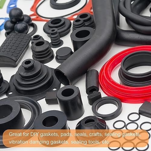 uxcell Neoprene Rubber Sheet Rolls 3/16" T x 0.2" W x 11.5'L Solid Rubber Seal Strip for DIY Gasket, Crafts, Pads, Seals, Protection - size: 3/16"T x 0.2"W x 11.5'L