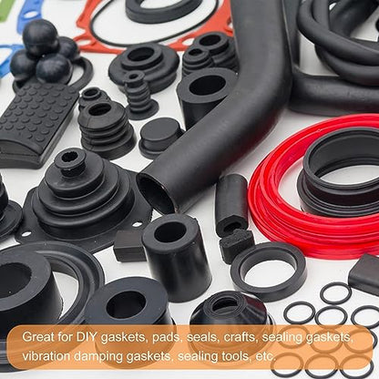 uxcell Neoprene Rubber Sheet Rolls 3/16" T x 0.2" W x 11.5'L Solid Rubber Seal Strip for DIY Gasket, Crafts, Pads, Seals, Protection - size: 3/16"T x 0.2"W x 11.5'L