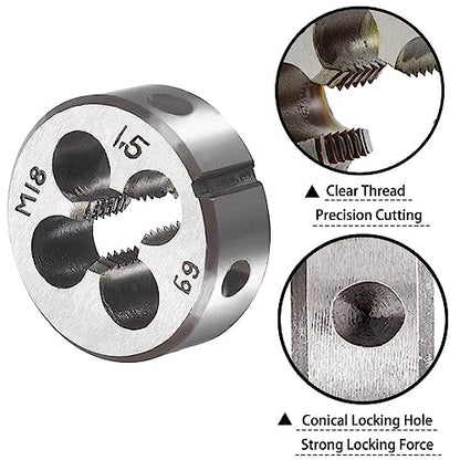M18 X 1.5 Metric Tap and Die Set Machine Thread Right Hand Screw Tap - color: m18*1.5