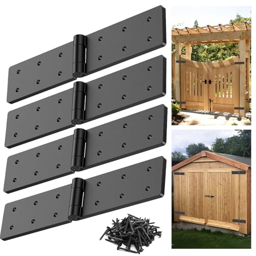 Gate Hinges,270° Solid Double Layer Butt Hinge for Gates,Fence Doors