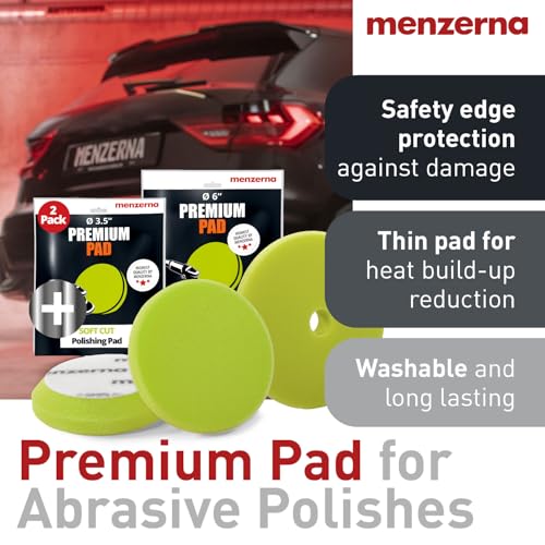 menzerna Swirl Remover Kit I Car polishing Set I Super Finish 3800 - color: 8oz. + Pad