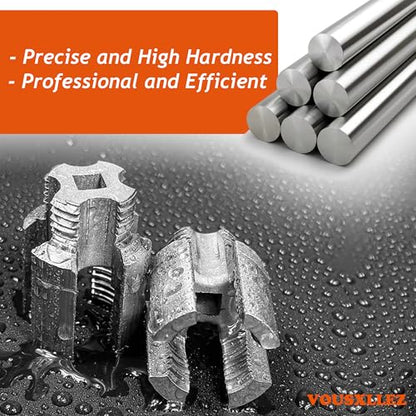 Pipe Thread Cutting Tool Integrated Internal and External,Pipe Threading Tool, Pvc Pipe Threader for 1/2'' 3/4'' 1'' Dies, Electric Drill Compatible Threading Tool (2PCS)