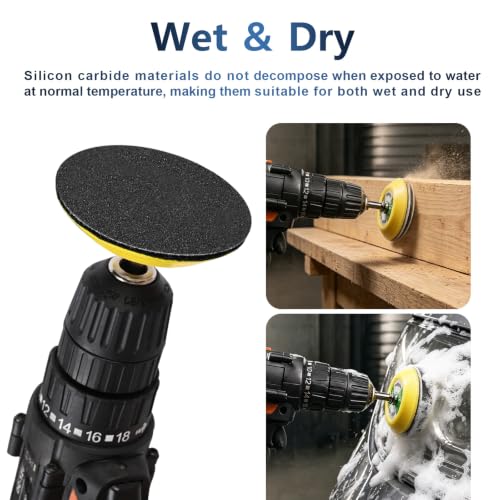 100 PCS 3000 Grit 3 Inch Hook and Loop Sanding Discs - color: 3000 Grit