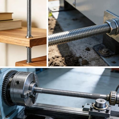 M6 X 250mm Threaded Rods, 4PCS Fully Threaded rods & Studs - size: M6 x 250mm