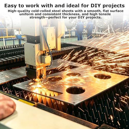 4 Pcs 19 Gauge Cold-Rolled Steel Plates,12"X4" Sheet Metal Cold Rolled - size: 12"x4", 19 Gauge