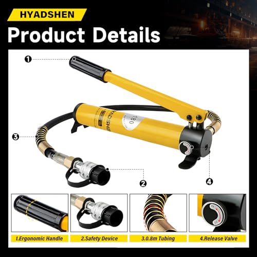 CP-180 Hydraulic Hand Pump High Pressure Portable Manual Hydraulic Pump Hydraulic Lifting Pump