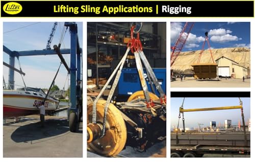 LIFTEX® | Dual-Cover Polyester Endless Round Sling | Made in USA | Heavy Duty Lifting Sling | Lifting Rigging Moving Towing Hoisting (ENR2 Green | 5300 lbs Vertical, 3 FEET) - color: ENR2 Green | 5300 lbs Vertical, size: 3 FEET