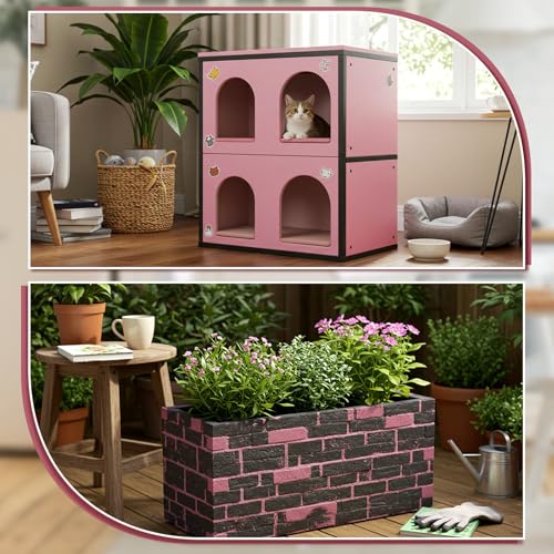 Fabbay 2 Pcs Pink XPS Foam Board 15" X 12" 2" Thick Rectangle Craft