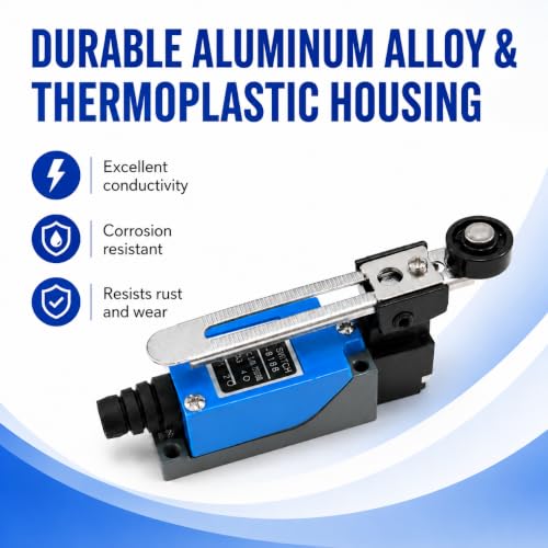 Adjustable Roller Lever Arm Limit Switch NC-NO CNC Mill Router ME-8108 2Pcs